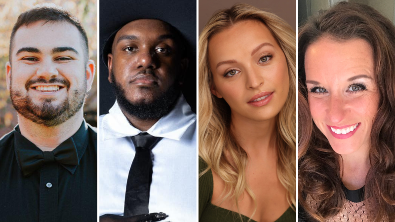 Broadway Cabaret: Showstoppers vocalists shown are (l-r) Matt Lucatamo, Monty Pierce, Darby Pumphrey and Erin Bobby. SUBMITTED PHOTOS